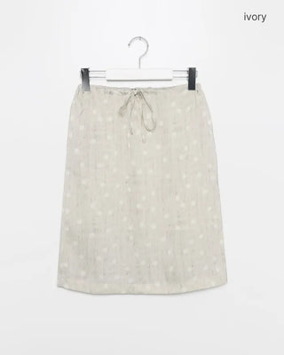 Polka dot midi skirt