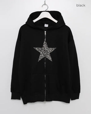 Leopard Star Hooded Parka
