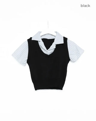 Best layered cropped shirt