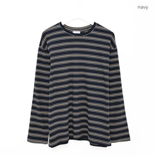 Striped long-sleeved T-shirt