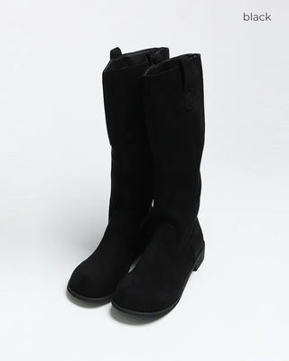 Suede long boots
