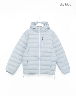 High-neck light padded jacket