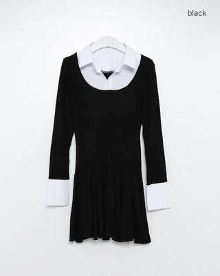 Shirt layered dress