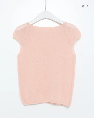 Simple summer short-sleeved knit