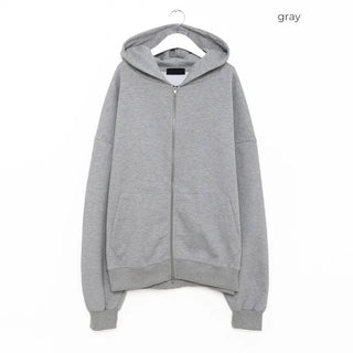 (Unisex) Oversized Zip-Up Hoodie