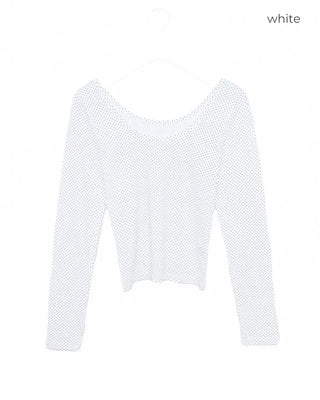 Pindot Gel Neck Long Cut and Sew