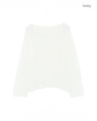 Alpaca sheer oversized knit