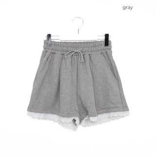 Lace short sweatpants