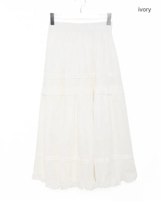 Lace tiered skirt