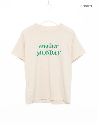 MONDAY Round Neck Half T-Shirt