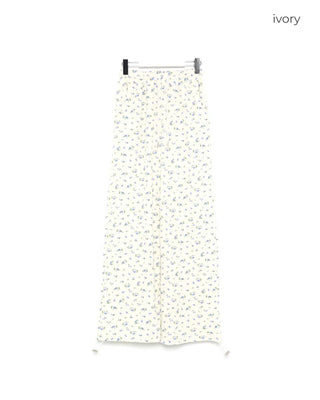 Flower pattern sweatpants
