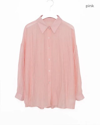 Roll-up collar shirt