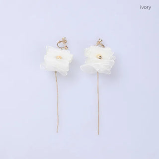 Sheer Ruffle Earrings