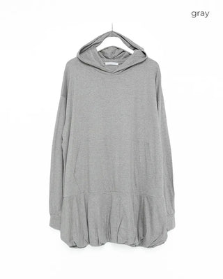 Peplum hoodie dress