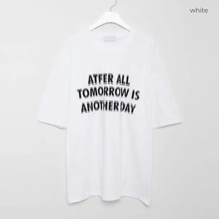 (Unisex) Lettering Oversized T-Shirt