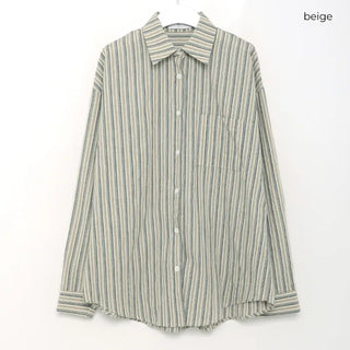 Striped collar shirt