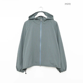 Checked hoodie
