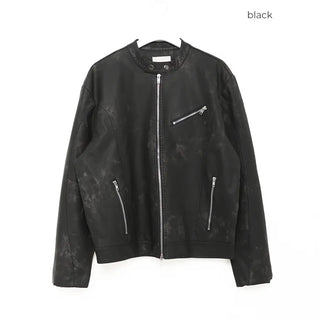 Crack Biker Eco Leather Jacket