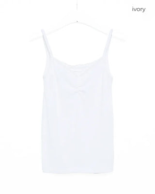 Shirred Lace Sleeveless