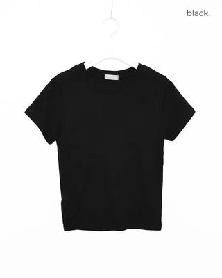 French sleeve plain t-shirt