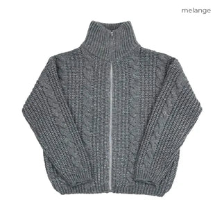 (Unisex) Warm Abel Cable Zip-Up