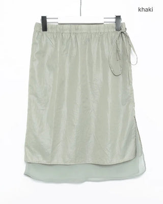 Layered Nylon Easy Skirt