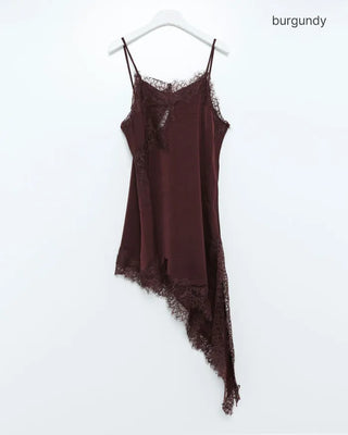 Satin lace camisole dress