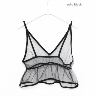 See-through bustier
