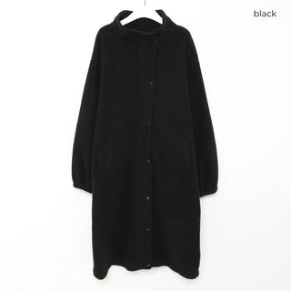 Turtleneck Boa Long Coat