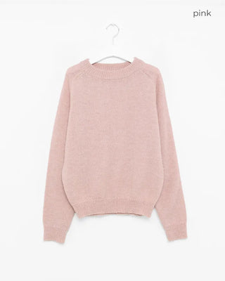 Oversized Boucle Round Knit