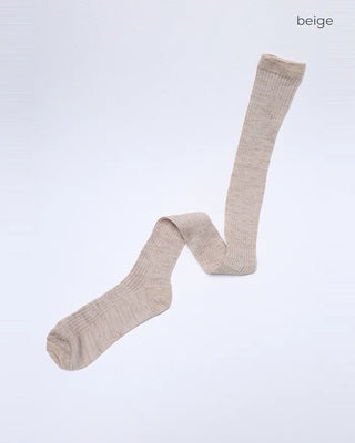 Ribbed knee-high socks