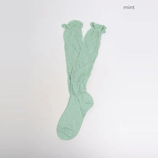 See-through knee-high socks