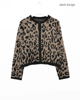 Leopard print cardigan