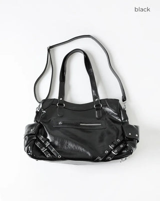 Y2K Leather Shoulder Bag