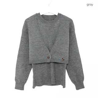 Knit sleeveless bolero set