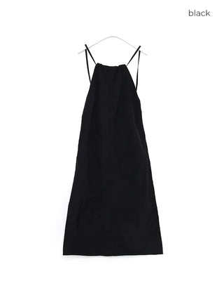 Backless long camisole dress
