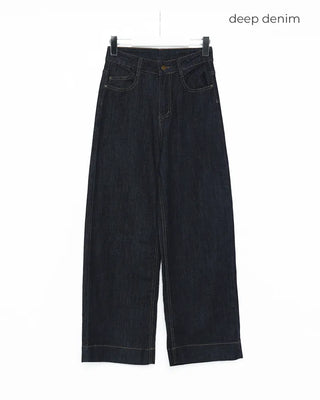 Basic wide-leg denim