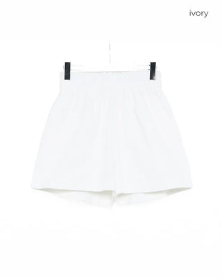 Cotton elastic waist pants