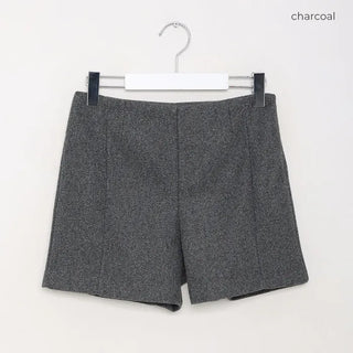 Wool brushed shorts