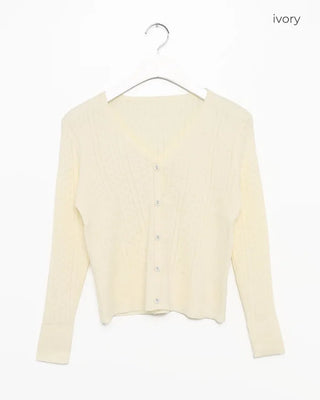 Punching knit ensemble