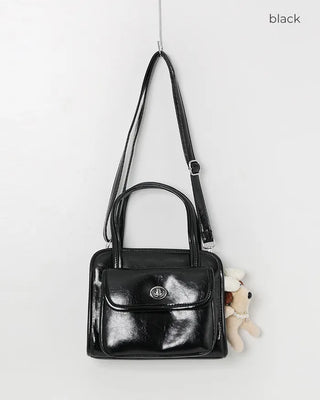 Square Top Handle Tote Bag