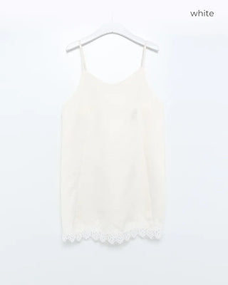Lace mini camisole dress