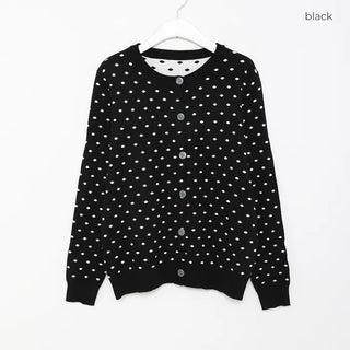 Polka Dot Round Cardigan