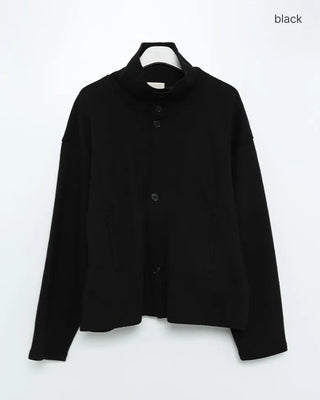 High-neck zip-up blouson
