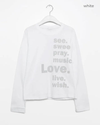 Lettering Long Sleeve T-Shirt