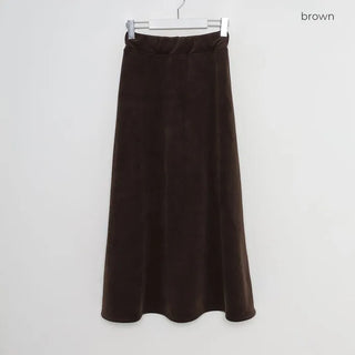 Banded long skirt