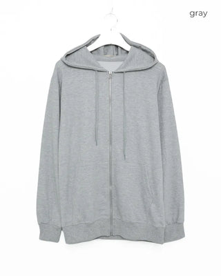 Unisex Loose Basic Zip Hoodie