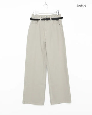 Daily straight denim pants