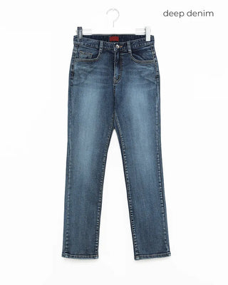 Slim-fit denim pants