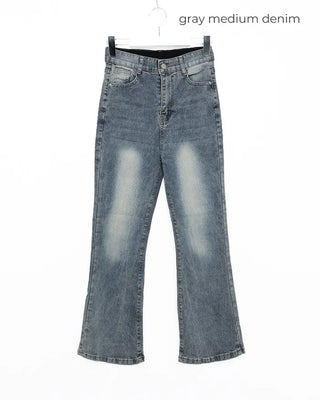 Bootcut banded denim
